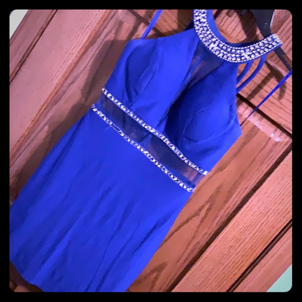 TLC Say Yes to the Dress Blue Semiformal Dress 5/6